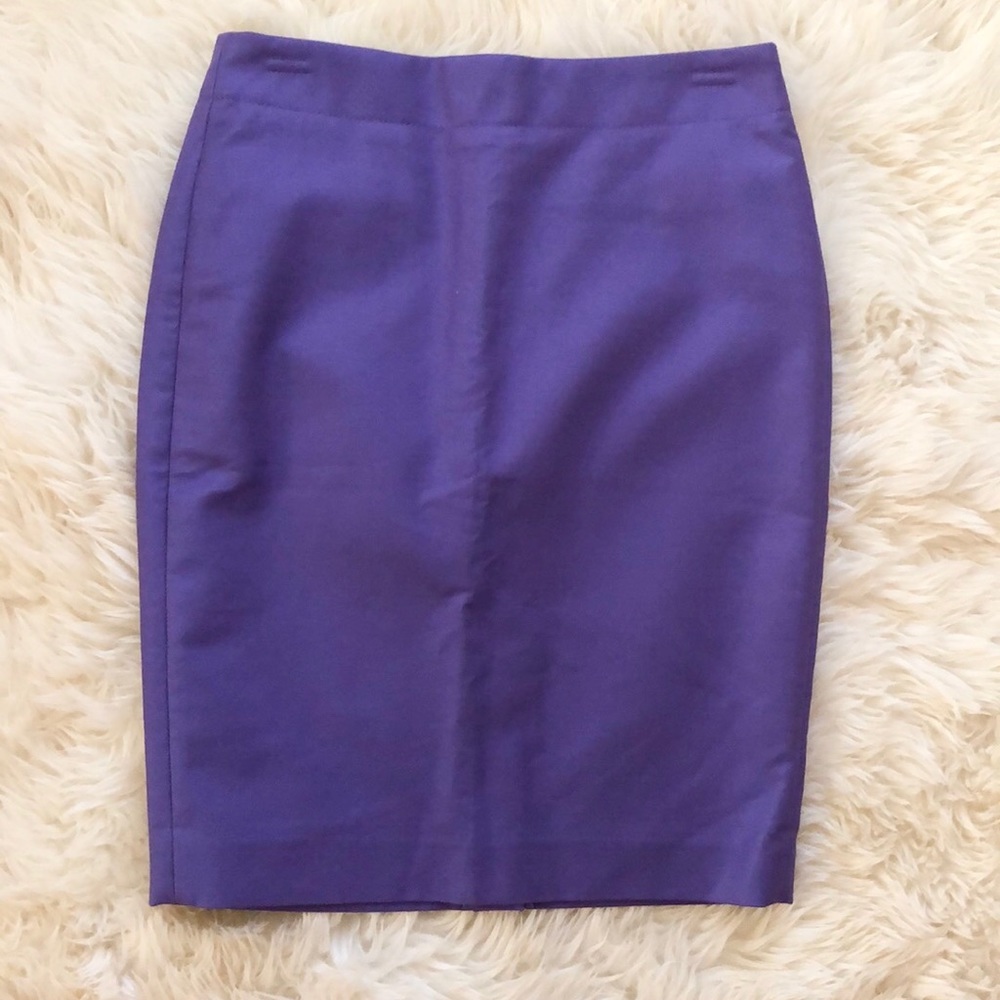 J.Crew No.2 Pencil Skirt - dark lavender